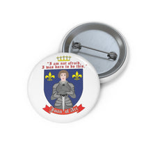 Load image into Gallery viewer, Joan of Arc Pin Button - decimaxmusa
